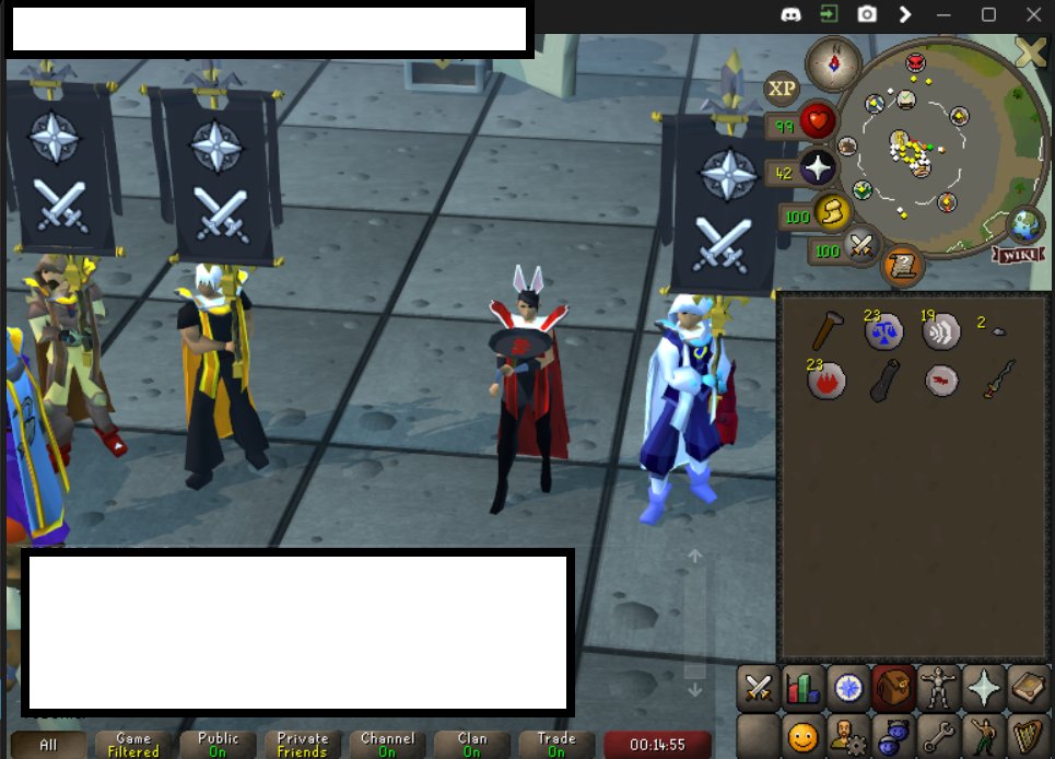 PeiJayJay's tweet photo. #OSRS I don't think this is how it's supposed to look and can't find anything on it. The clan vexillum was the thing that changed the color. https://t.co/OONzVIPebj