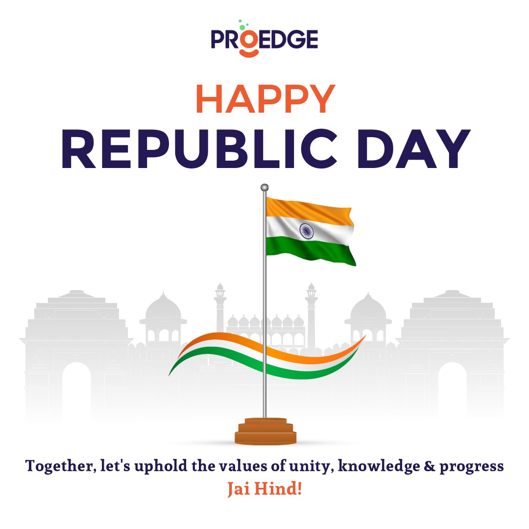 Proedge_Careers's tweet photo. Proudly saluting the spirit of unity, diversity &amp; democracy on #RepublicDay! Proedge Careers wishes everyone a joyous celebration of our nation's #sovereignty. Let's continue to learn, grow &amp; contribute to the progress of our great republic. Jai Hind🇮🇳 #ProudIndian #ProedgeCares https://t.co/qLmYMe1N7C