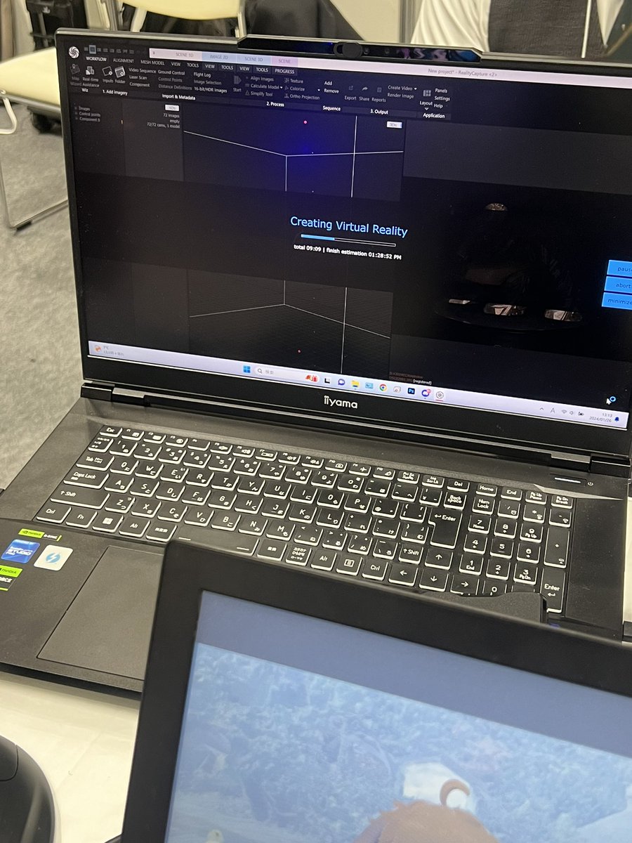 katalyst1031's tweet photo. 普通、展示会ではReality Captureまわさないんですか?
#TOKYOXR https://t.co/mtOEbBgrYw