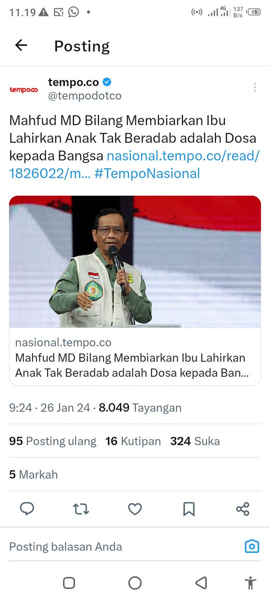 gtobing2903's tweet photo. Halo pak @mohmahfudmd sory nie pak sblm nya ijin anda mengatakan ibu yang melahirkan mas @gibran_tweet berdosa jadi pak @jokowi dan istrinya berdosa 😂😂ga habis pikir saya pak @mohmahfudmd bs mengatakan tu sudah berasa jd Tuhan saja pak @mohmahfudmd 🙈gini pak ga ada anak yang dilahirkan berdosa 😂dan satu lagi bapak masih di dlm pemerintahan pak @jokowi jadi bapak juga ga pantes mengatakan dosa ke pak @jokowi sebagai atasan apalagi tu istrinya atasan anda 🤔😂

No respek 
#pecatmahfud