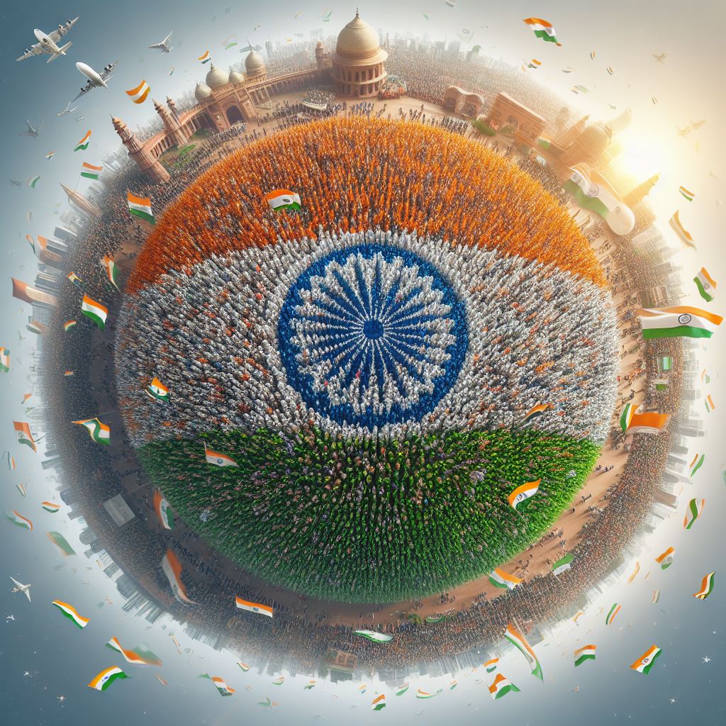 Standing tall with pride as we mark the grand occasion of India's 75th Republic Day. Today, let's cherish the legacy of our rich heritage, salute the sacrifices of our heroes, and look forward to a future where unity and progress reign supreme. Jai Hind! #HappyRepublicDay