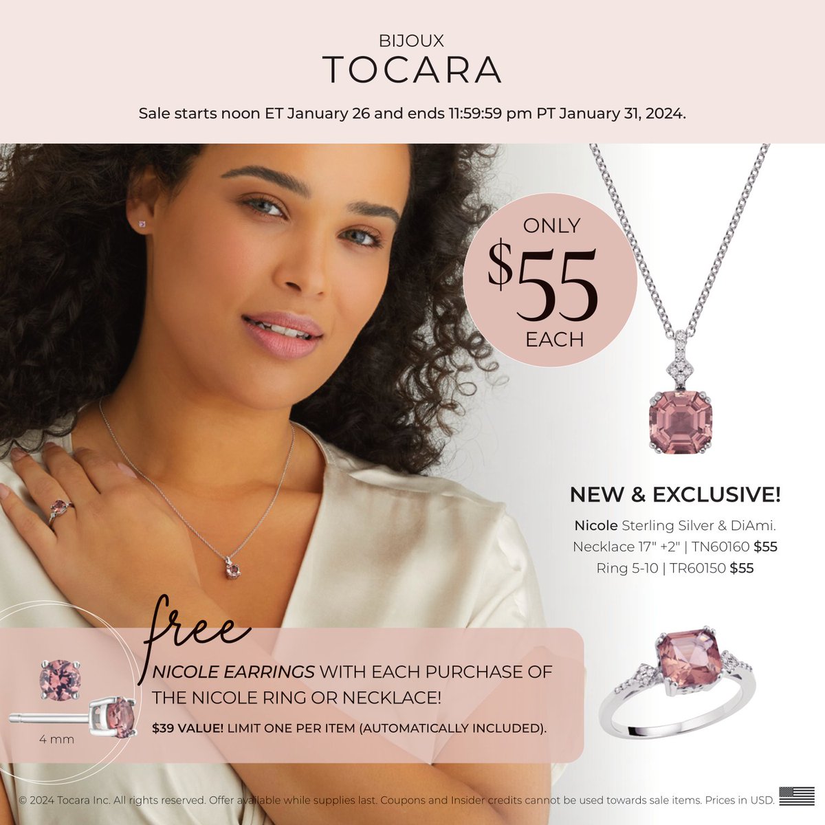 annette_addy's tweet photo. FREE GWP Nicole Earrings with purchase of Necklace or Ring 01/26-01/31 shop https://t.co/yL9lqKm9jL

#Tocarastyle #FashionFinds #ElevateYourStyle #embraceyourbeauty #authenticallyannette https://t.co/SBUvHbCXqd
