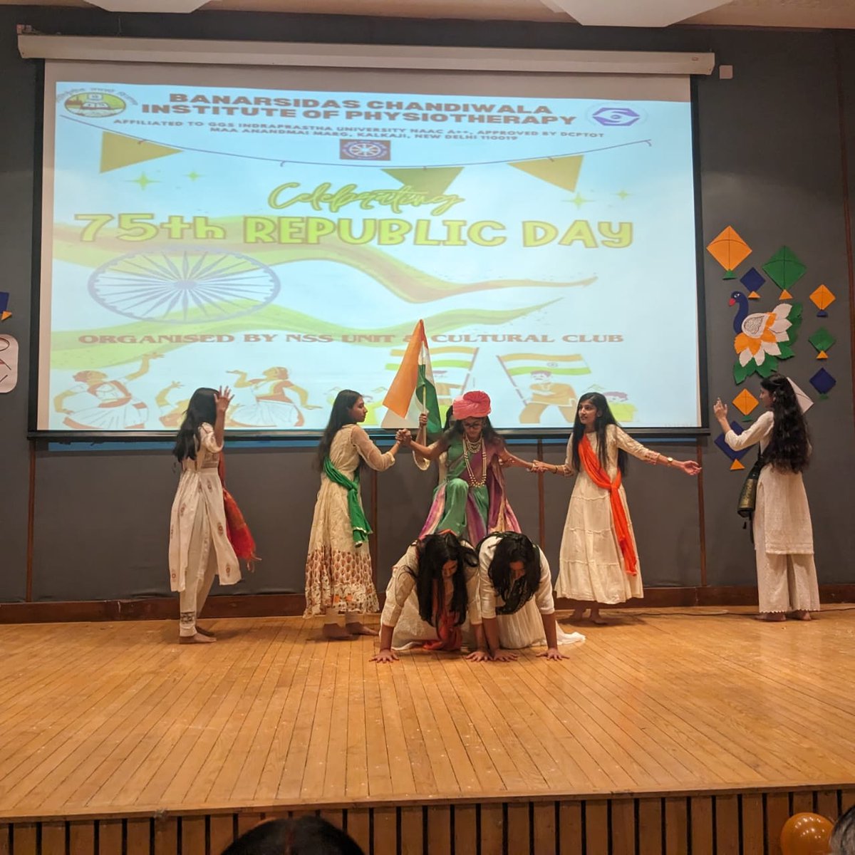 BanarsidasP's tweet image. The NSS Cell of Banarsidas Chandiwala Institute of Physiotherapy celebrated Republic day on 25th-Jan-2024.  
#Republicday  #BCIP #ggsipu #NSS #patriotism #Viksitbharat  #National