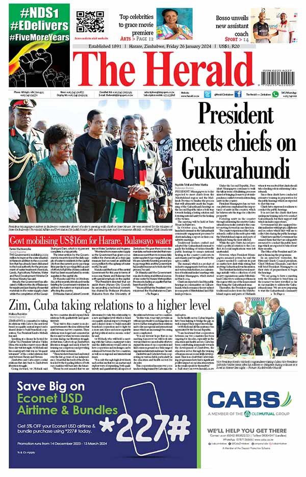 ZimMediaReview's tweet image. #FrontPages today