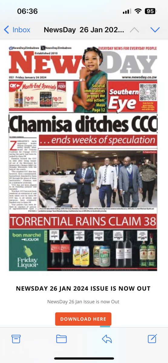 ZimMediaReview's tweet image. #FrontPages today