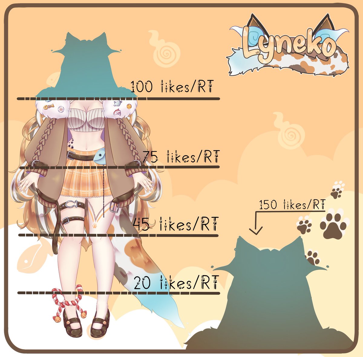 Lyneko_Bake's tweet photo. Llegamos a otra meta!!! Siuuuu🧡🐾
Solo queda la última para ver mi carita!!!! A la que se desbloquee mi carita empezaré a postear arte y demás cositas de mi modelo 🐾🧡
#Vtuber #VtuberES #VtuberDebut #VTuberUprising #vtubernewmodel #VTUBERSUPPORTCHAIN https://t.co/YoXrb1oZlM