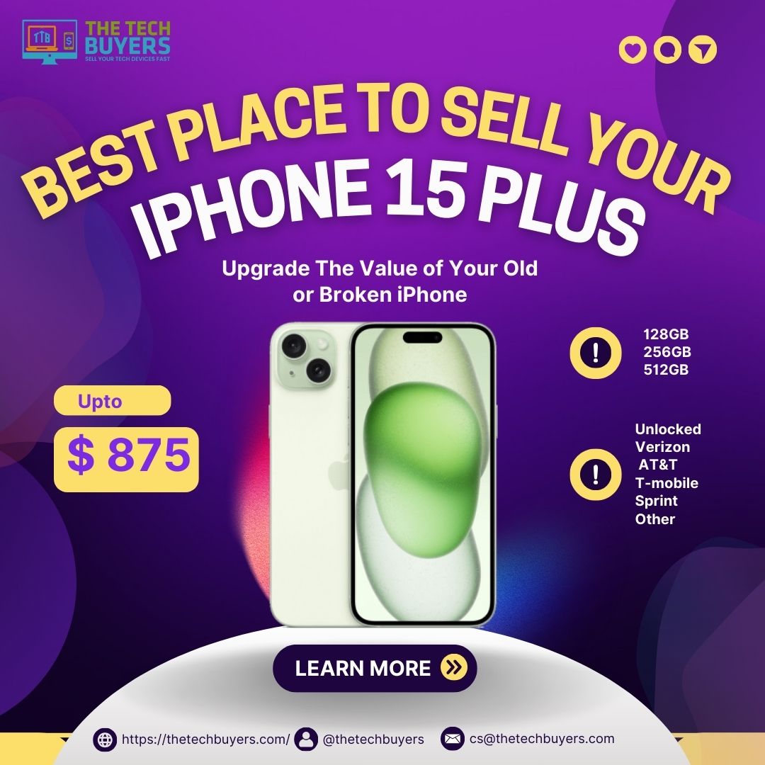 techbuyers007's tweet image. Upgrade your tech effortlessly! 💫 Sell your iPhone 15 Plus and more with us - The Tech Buyers, experts in buying iPhones.

Read our norms on our website, click the link here: thetechbuyers.com to visit.

#SelliPhone #CashForTech #cash #iPhone15Pro #seller #thetechbuyers