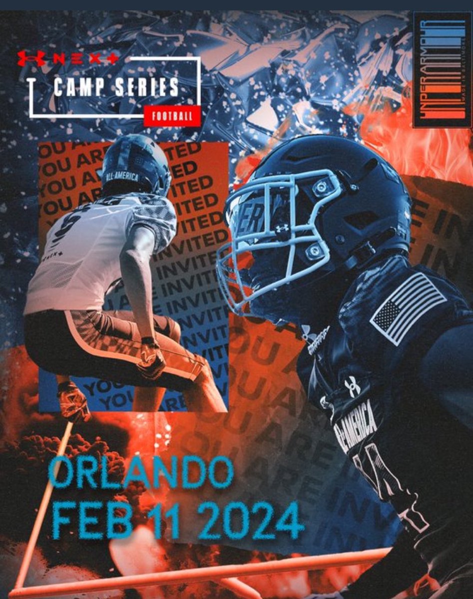 blessed to receive an invite to the UA All American camp series. <a href="/DemetricDWarren/">Demetric D. Warren</a> <a href="/CraigHaubert/">Craig Haubert</a> <a href="/TheUCReport/">Billy Tucker</a> <a href="/TomLuginbill/">Tom Luginbill 🇺🇸 🏈</a> <a href="/CocoaFootball/">Cocoa Football</a> <a href="/parhamcoach/">Takia Parham</a> <a href="/Cocoa_Schneider/">Ryan Schneider</a> @CaliPowerATHs