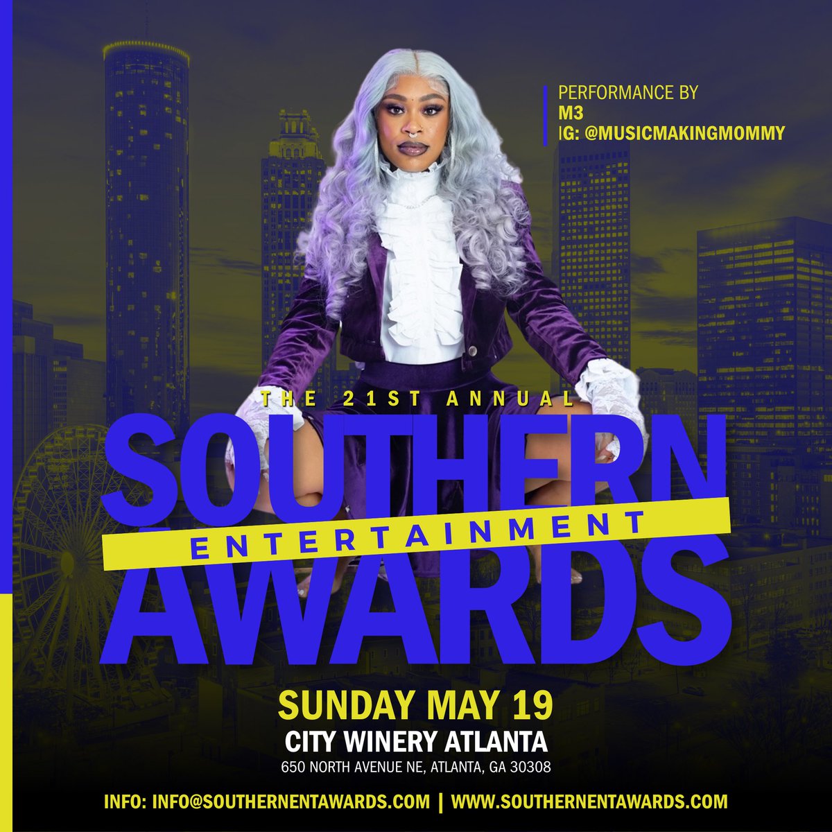 Welcoming to the stage @musicmakingmommy (Houston, TX) performing LIVE at the 21st Annual Southern Entertainment Awards • Sunday May 19th, 2024 • City Winery-Atlanta 

🎟: available at @citywineryatl 

#music #networking #entertainment #media