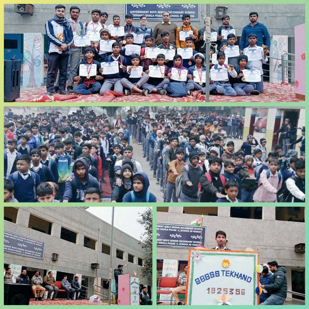 G1925356's tweet photo. As we unfurl our national flag, remember and honour the sacrifices of our brave freedom fighters. Happy Republic Day

Glimpses of Republic Day Celebration at school. Students motivated for their performance in academics.
@Dir_Education
@PankajRohi51563
@mfor_manish https://t.co/HWJSGo6u9T