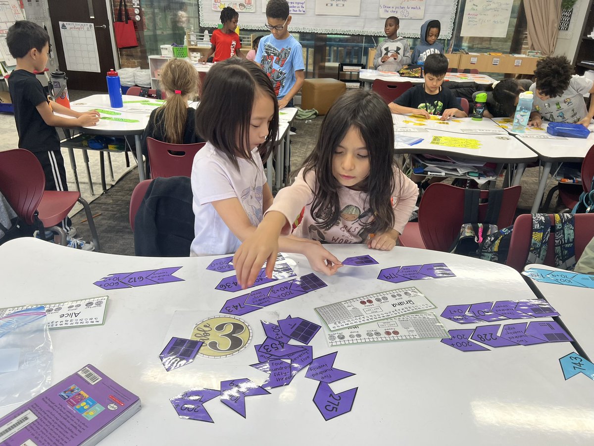 We love games AND math. Exploring place value puzzles for a hands on math warmup today! I love hearing all of the mathematical discourse going on ❤️ #betheeffect <a href="/HumbleElemMath/">Humble ISD Elementary Math</a> <a href="/HumbleISD_CE/">Centennial Elementary</a> <a href="/MrsNavarro_CE/">Amber Navarro</a>