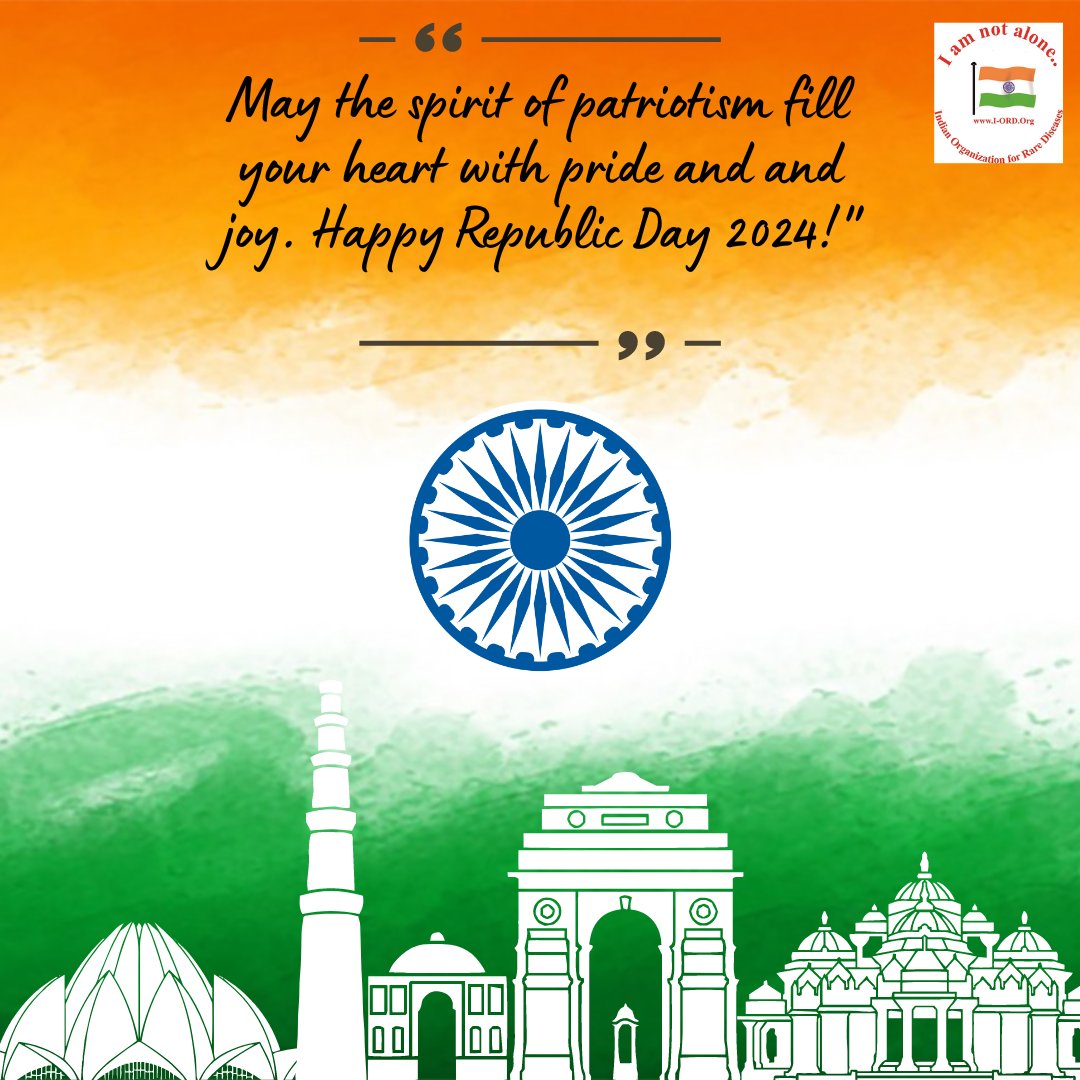 May the spirit of patriotism fill your heart with pride and and joy. Happy Republic Day 2024!' #RepublicDay2024