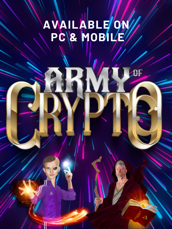 Army Of Crypto (@thearmyofcrypto) on Twitter photo Army of Crypto version 0.0.11 has been released!🎉 Read the full developer notes and then jump in to try the new magic cards! armyofcrypto.com/aoc-version-0.… Prizes on offer for top 8 players who played the most matches! Army of Crypto version 0.0.11 has been released!🎉 Read the full developer notes and then jump in to try the new magic cards! armyofcrypto.com/aoc-version-0.… Prizes on offer for top 8 players who played the most matches!