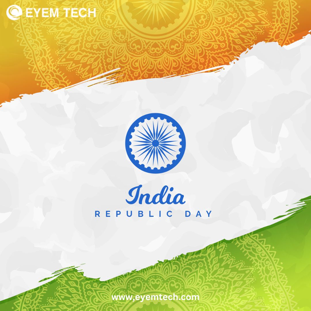 _eyemtech_'s tweet photo. 🇮🇳✨ Celebrating the spirit of innovation and progress on this Republic Day! Eyemtech salutes the essence of unity, diversity, and technological excellence. Happy Republic Day! 🚀🌐 #RepublicDay #Innovation #EyemtechPride 🇮🇳💻 https://t.co/S3A2n96NlB