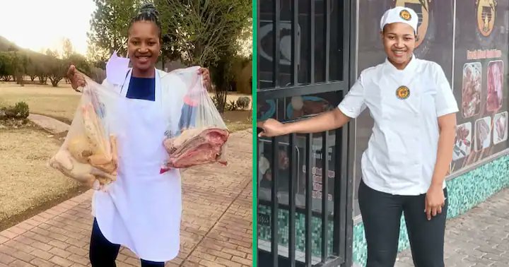 Philisiwe Sigcawu (34) went from Selling Meat on the street to owning her own butchery.