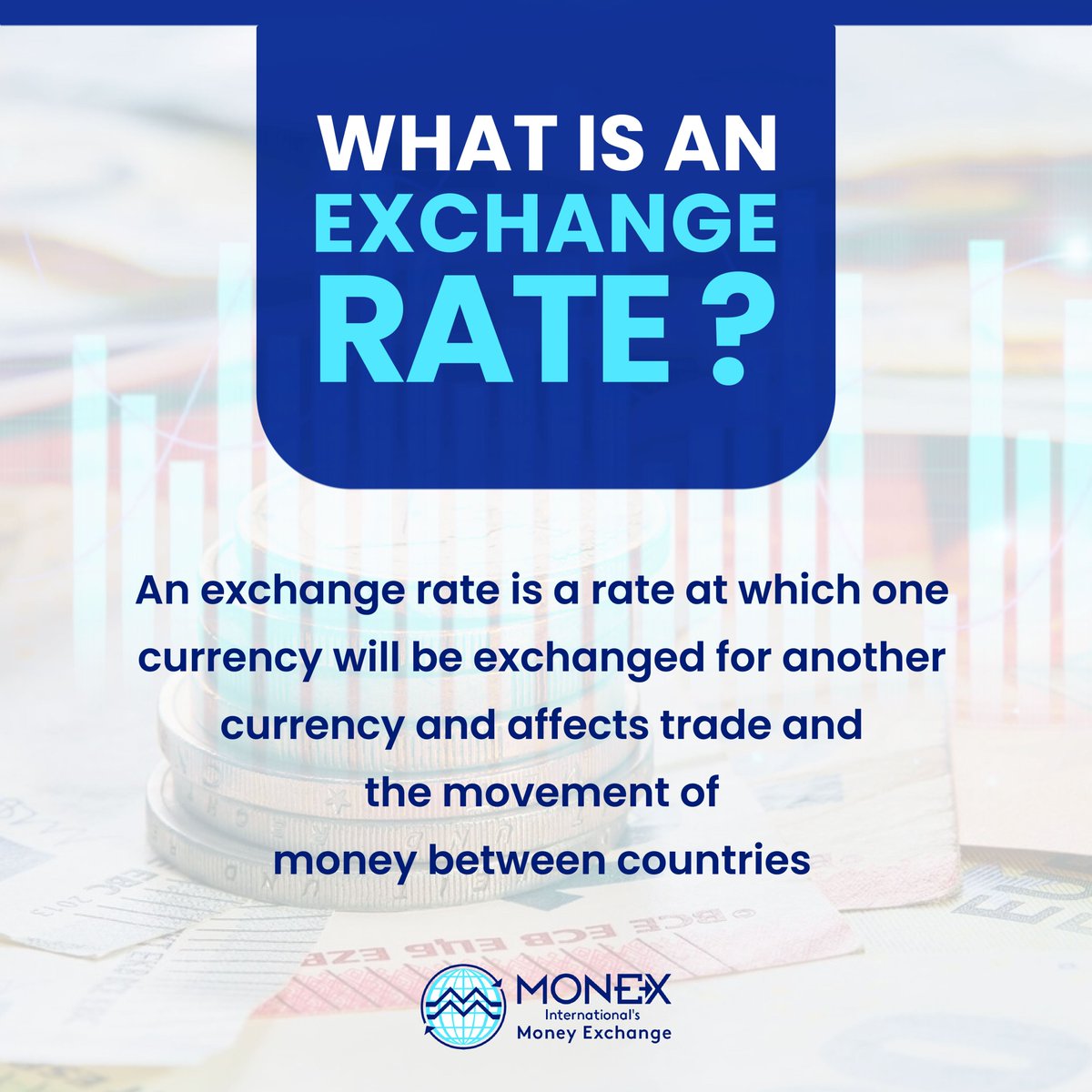 MonexMoney's tweet photo. Understanding exchange rates is crucial for international transactions, be it for travel, business, or investment. Monitoring currency fluctuations allows individuals and organizations to make informed financial decisions in a globalized economy

#CurrencyExchange  #GlobalEconomy https://t.co/KiVUsbHC96