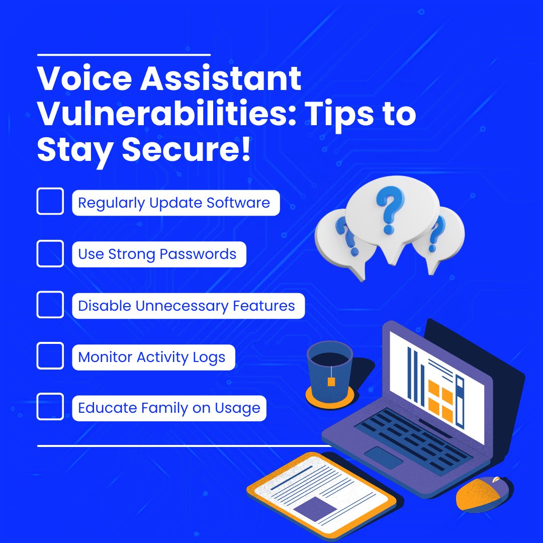 learnalearning's tweet image. Speak up for security! 🗣️🔒 Learn essential tips to keep your voice assistant secure! Stay smart, stay safe! 🔐💡

#VoiceAssistantSecurity #SmartHomeSafety #VoiceTechPrivacy #DigitalPrivacyTips #SmartHomeSecurity