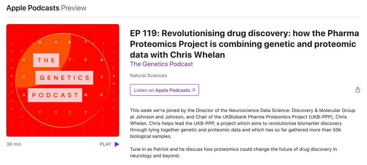 HOW DOES THE PHARMACEUTICAL INDUSTRY discover new drugs and drug targets for Alzheimer's, Parkinson's, cardiovascular disease, +schizophrenia? Dr Chris Whelan talks frankly about large biobanks, whole genome sequencing, proteomics, multi-omics, pQTLs for brain illnesses, and rare