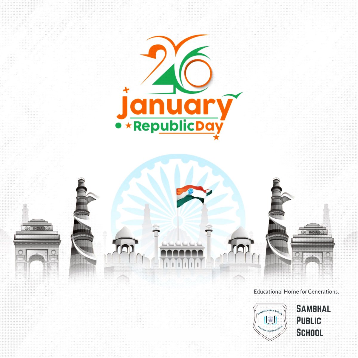 SambhalSchool's tweet photo. SPS wish a very #HappyRepublicDay to all.🇮🇳

Today on this day our Constitution was adopted that is guiding force of our nation. Let us pledge to safeguard our Constitution and march together into a future filled with innovation, progress and possibilities.

#SambhalPublicSchool https://t.co/ARlxsusCji