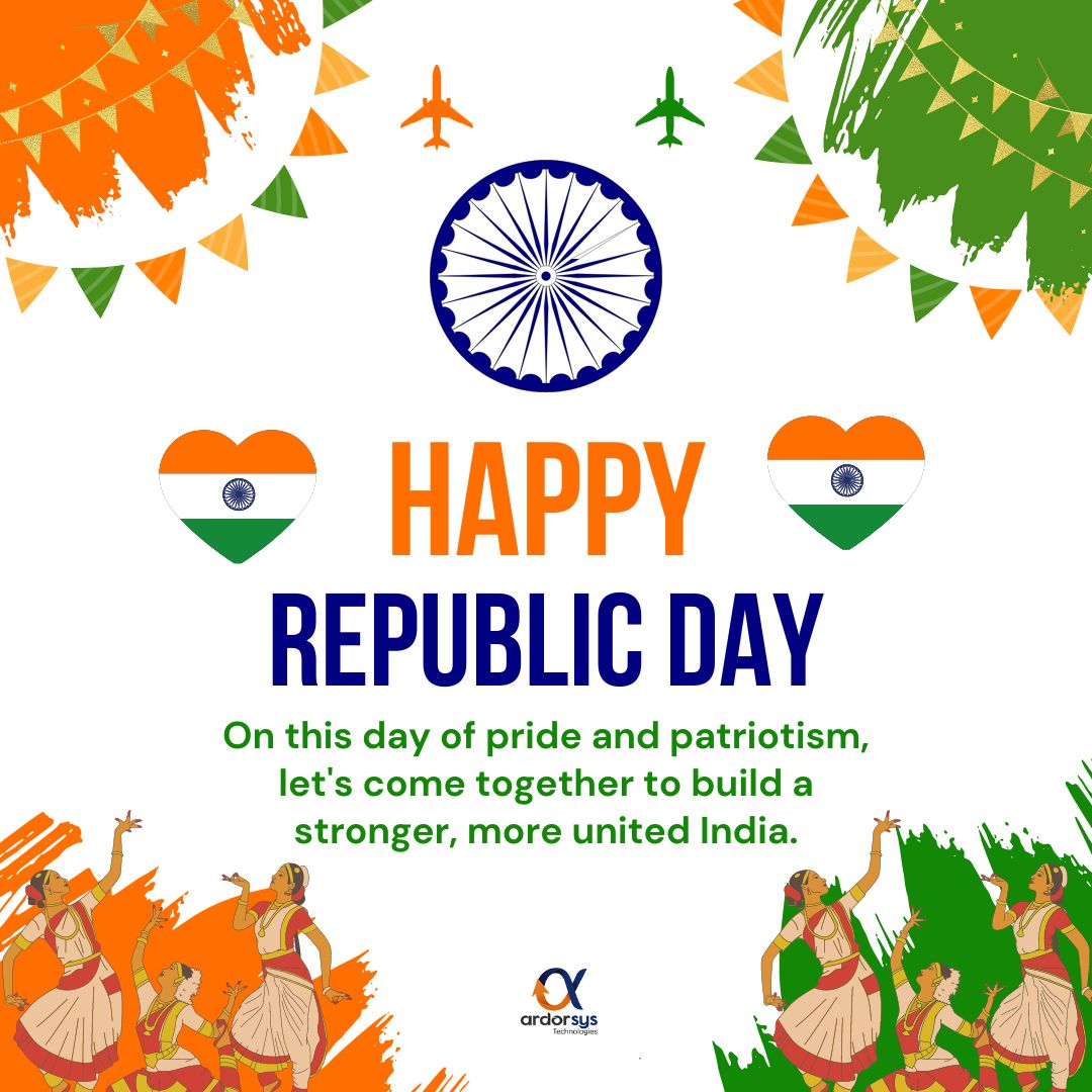 ardorsys's tweet photo. Let's pledge to be responsible citizens and contribute to the progress and well-being of our nation...
Happy Republic Day...
@ardorsys 
#RepublicDay2024 #RepublicDay #26January2024 https://t.co/tenWhxAfeJ