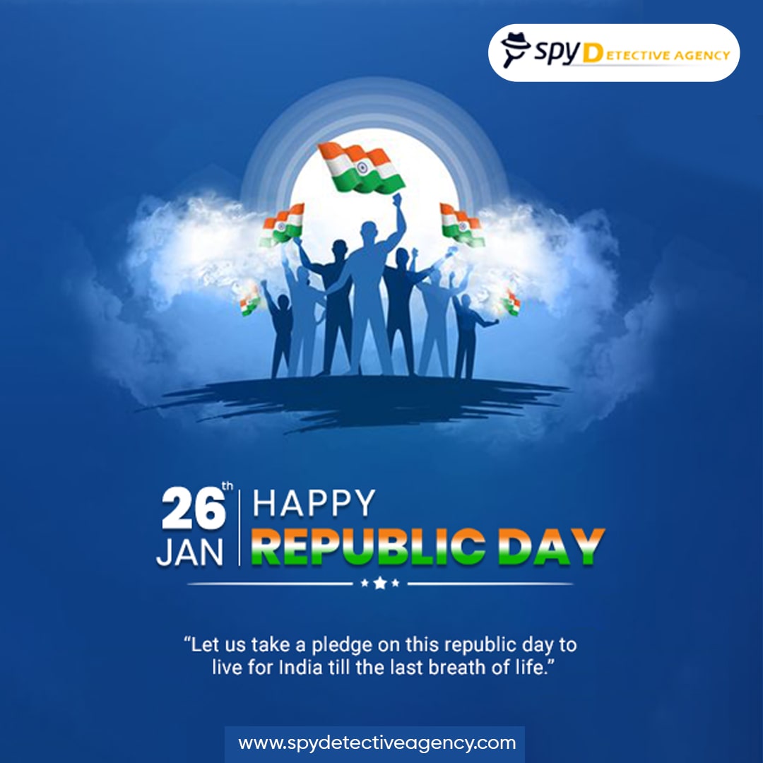 Happy Republic Day 🧡 On this day of pride and patriotism, let's remember the sacrifices of our heroes and celebrate the vibrant spirit of our nation. 🎉 May the tricolor always symbolize our unity in diversity. 🤝Jai Hind! 🙌🏽🧡 🌐 - spydetectiveagency.com #RepublicDay #SPY
