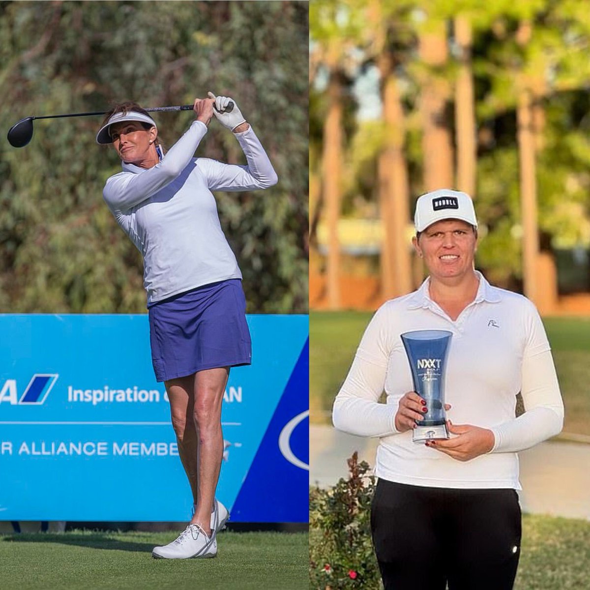 MarioNawfal's tweet photo. 🏳️‍⚧️CAITLYN JENNER CRITIQUES TRANSGENDER ATHLETE POLICIES

Caitlyn Jenner addresses the controversy over transgender athletes in women's sports, focusing on Hailey Davidson's participation in golf. 

Jenner: 
"Davidson was a mediocre male golfer, but now he's in the running for one of the most coveted spots in women's sports. How is that fair?" 

“The LPGA's ill-fated decision set it down a slippery slope. More opportunities are likely to be taken away from women, further undermining the mission of the LPGA and casting a negative light on transgender people.

This is not about one person, one governing body or one sport. This is a simple issue of fairness… and integrity. Golf should lead the way.”

Jenner urges the LPGA to revisit its 2010 decision allowing transgender competitors post-surgery, arguing it undermines women's sports integrity and achievements.

Source: Daily Mail