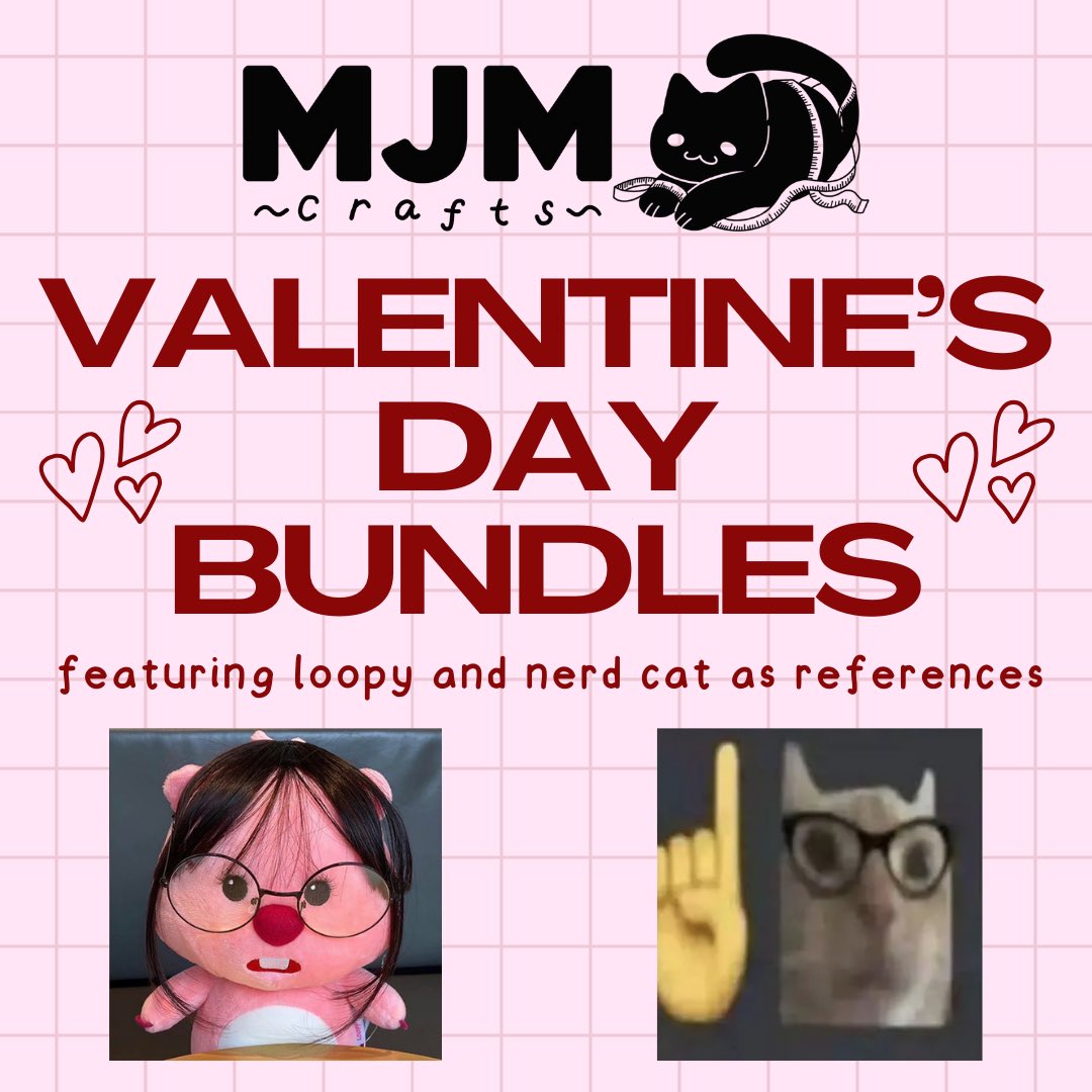 mjmcrafts's tweet photo. Accepting orders for our Valentine’s Day Art Commission Bundles!

- Price ranges from 350 - 1200 depending on bundle
- Form will be open from 1/26 to 2/2
- Order here: https://t.co/4cN5yAN3sl
- PH only
- Feel free to DM me for concerns

Thank you~! 🐈‍⬛🧶

#artph #commisionsopen https://t.co/IdFqhmB6vK