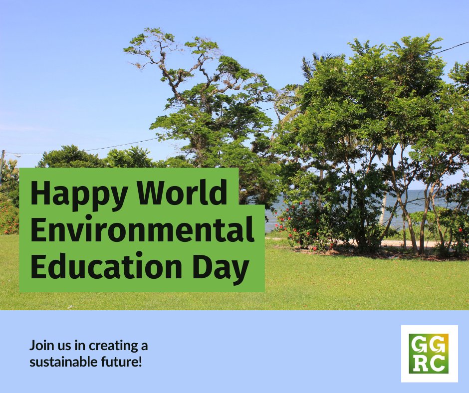 Nurturing minds, fostering change. 🌿📗Embrace the knowledge, protect our planet. Let's learn, inspire, and protect our planet together!
Happy World Environment Education Day from the GGRC team!
#greeneducation #SustainableFuture #EducationDay