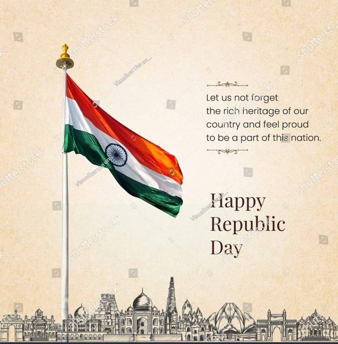KINGSARATHY's tweet photo. Let's take our nation to great heights following the ideals and principles laid down in the constitution.
#RepublicDay2024 https://t.co/O4Lb5C1yw9