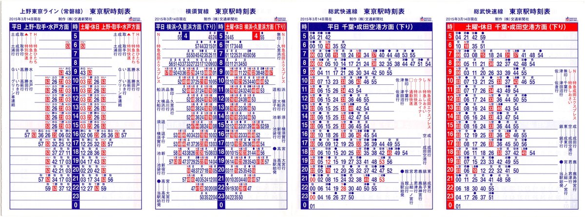 時刻表(地方版時刻表) 時刻表】特急『あずさ』『かいじ』『富士回遊』 全駅・全列車