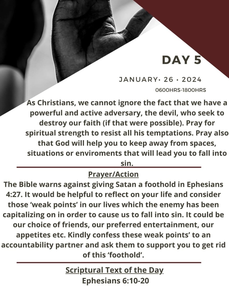 BuruBaptistC's tweet image. #PrayerandFastingWeek Day 5