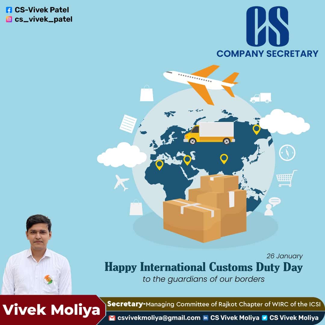 CsMoliya's tweet photo. International Custom Duty Day
.
#CustomsDay #GlobalTradeHeroes #BorderSecurity #CustomsExcellence #CustomsCommunity
#CrossBorderCommerce https://t.co/HiCwmLH7XG
