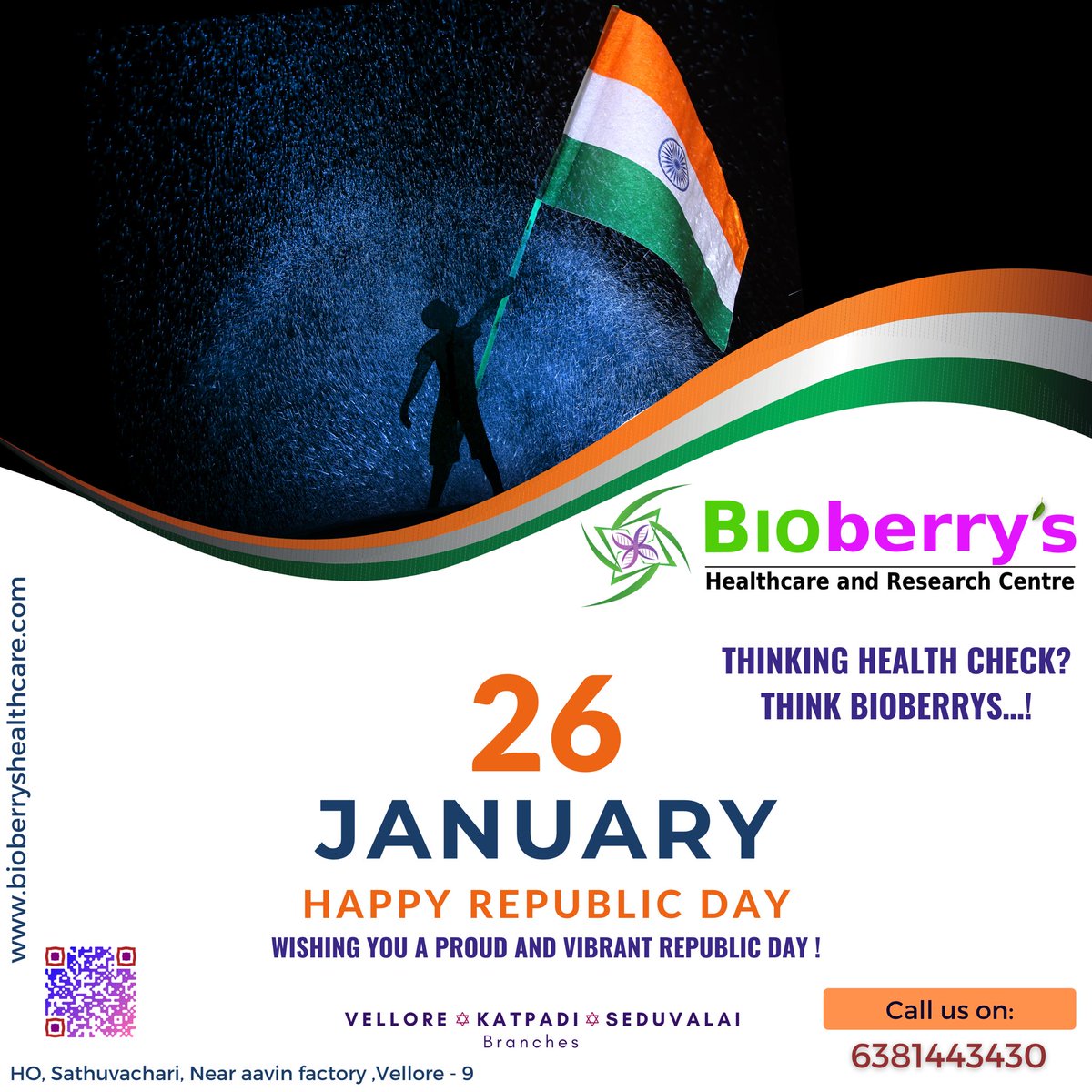 bioberrys's tweet photo. Happy Republic Day… Wishing you a proud and vibrant republic day…! 💐
#repulicday #republicday #indiarepublicday #jan26 #health #betterhealth https://t.co/XCztphX8jC