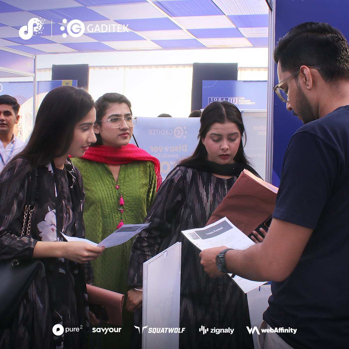 Disrupt.com (@disrupt_com) on Twitter photo We recently visited the vibrant <a href="/IqraUniOfficial/">Iqra University Official</a> Career Fair 2024, where our work fam engaged with the students and shared their insights for a prosperous career.
At Gaditek, we nurture the talent that has the potential to dream big and achieve bigger.
#Gaditek #IqraUniversity We recently visited the vibrant <a href="/IqraUniOfficial/">Iqra University Official</a> Career Fair 2024, where our work fam engaged with the students and shared their insights for a prosperous career.
At Gaditek, we nurture the talent that has the potential to dream big and achieve bigger.
#Gaditek #IqraUniversity