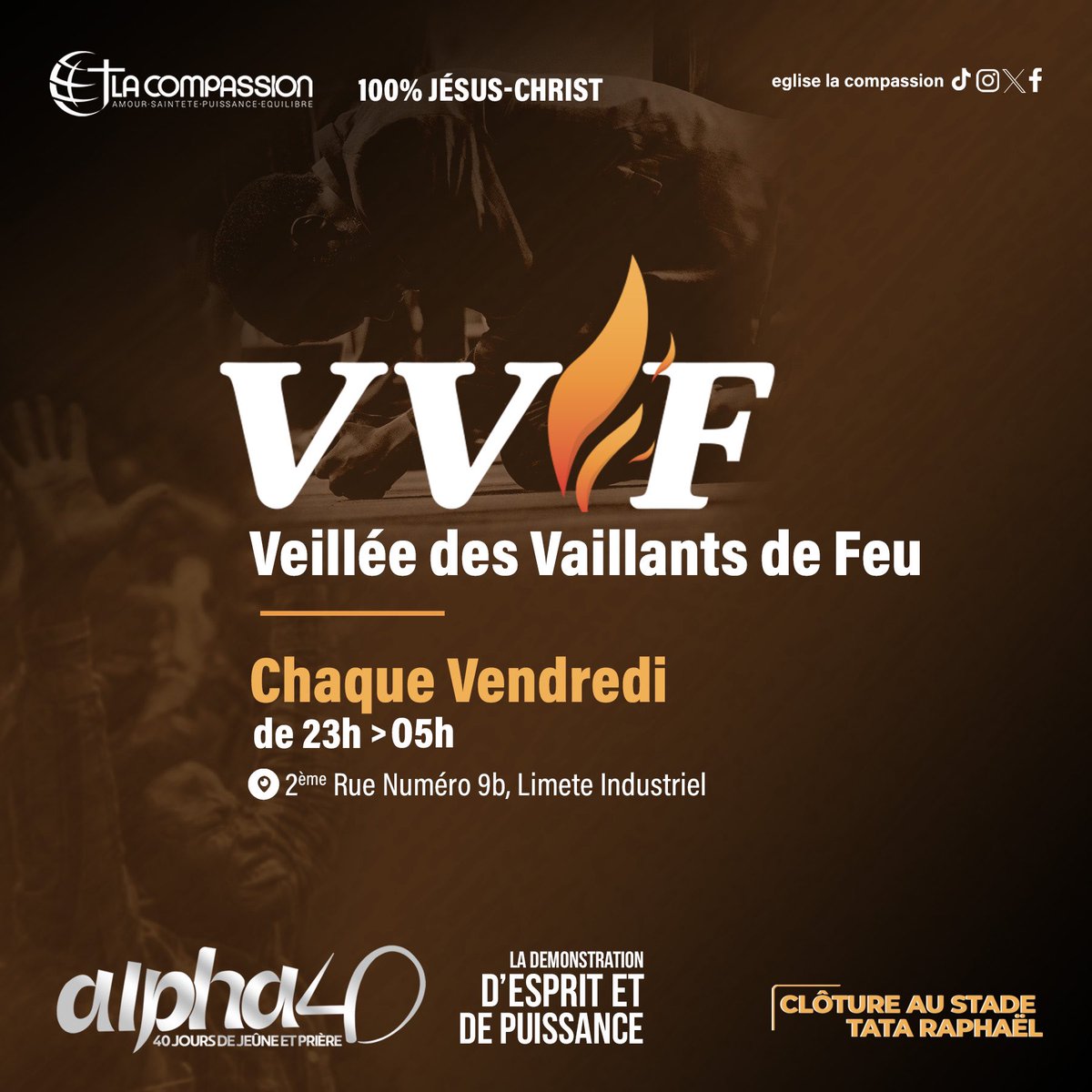 MarcelloTunasi's tweet image. À cette nuit pour la VVF🔥 #vvf #veillée #alpha40 
#egliselacompassion