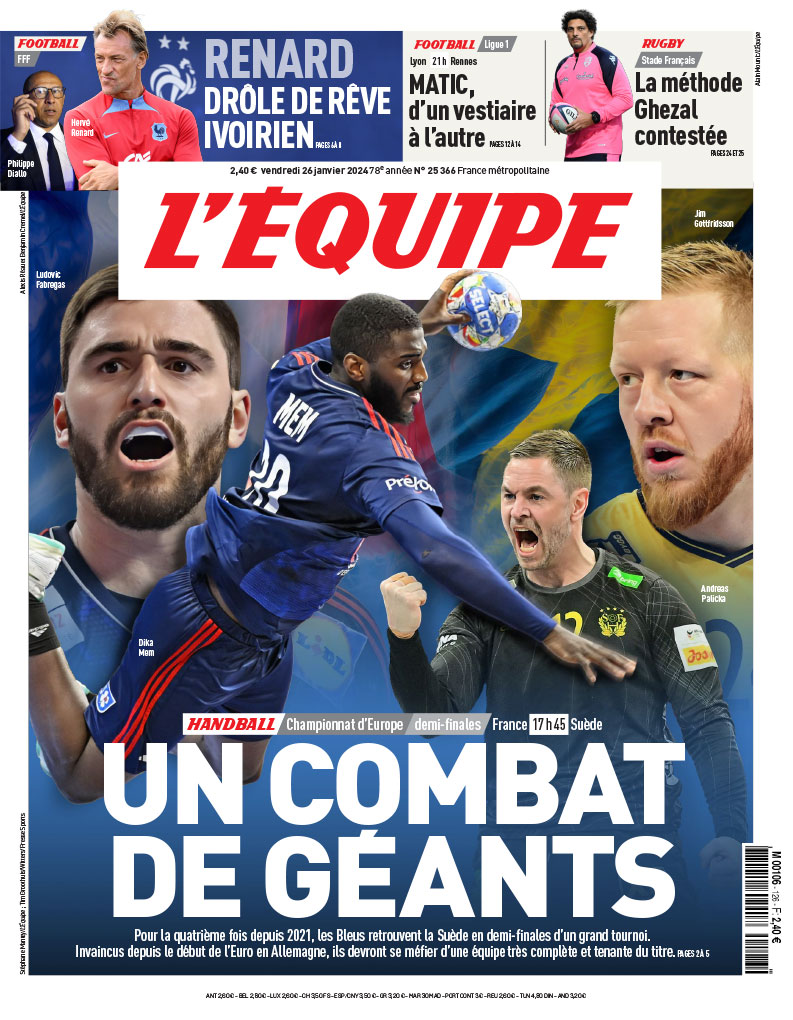 La une du journal L'Équipe du vendredi 27 janvier

Lire l'édition &gt; ow.ly/vSer50QuEGo
