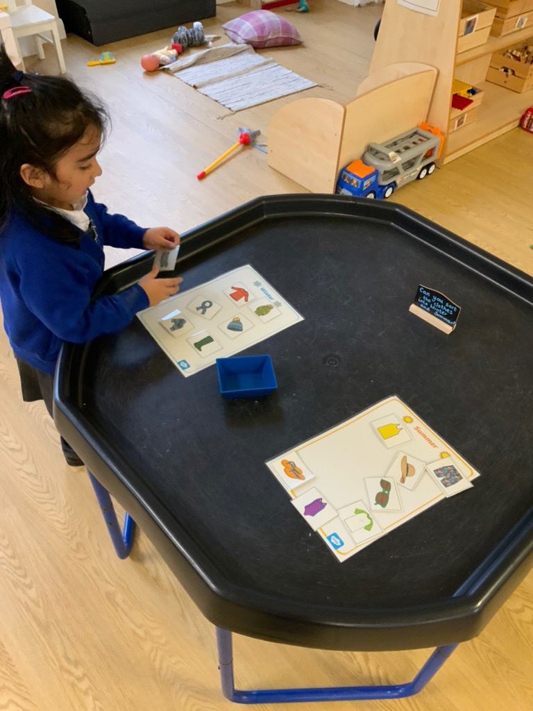 This week in Maths Cherry class have been sorting objects into categories. We have sorted objects based on their colour, size, grouping and season! 🌈