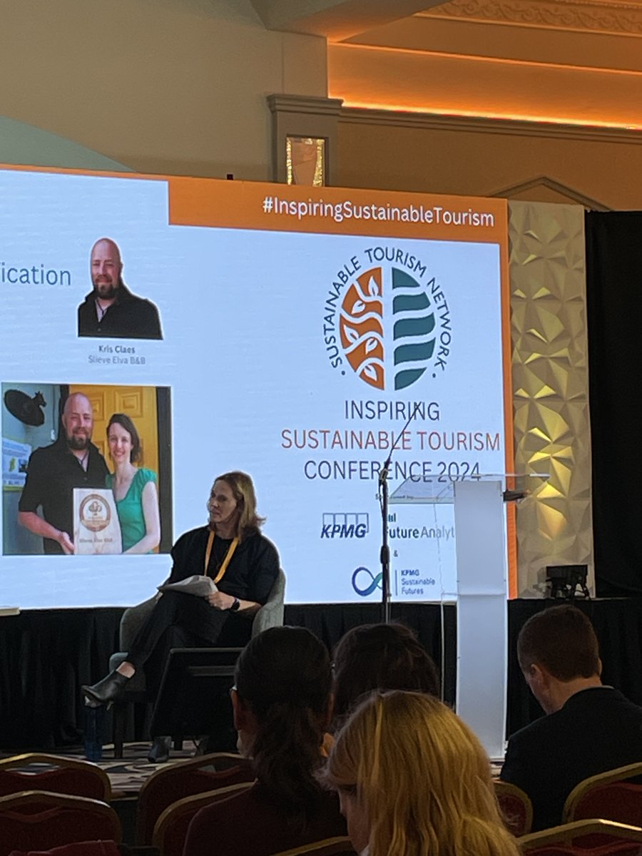 Yesterday, our Sustainability Officer Fiona O 'Shea was thrilled to represent Dromoland at the 'Sustainable Tourism Ireland Conference' in Galway, discussing Climate Action, Community Engagement, and Collaboration for a brighter, more sustainable future. #MyDromoland