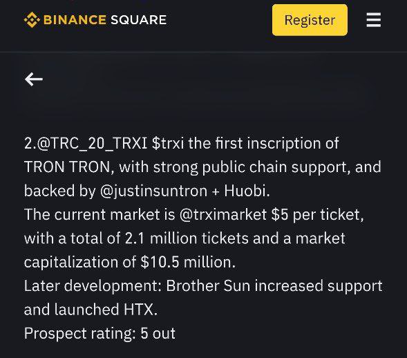 TRXI Market tweet media