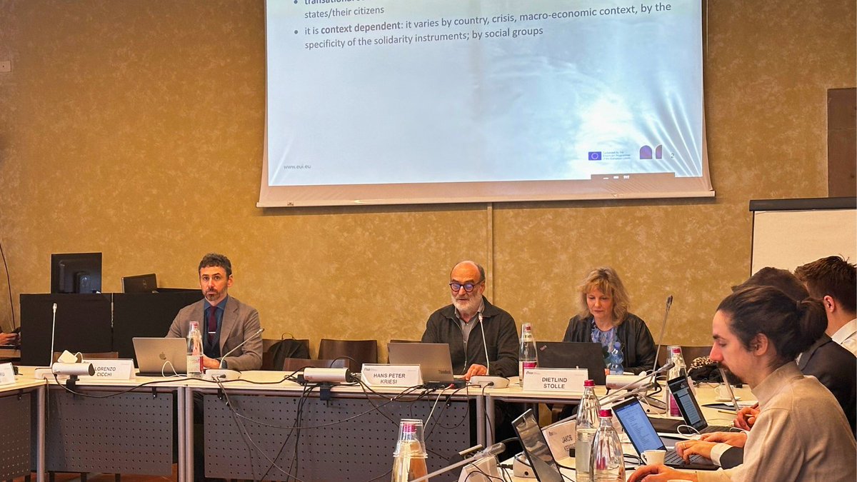 ❔ To what extent does #TransnationalSolidarity in the #EU depend on territorial cleavages (based on national communities) or functional cleavages (based on social groups)?

Hans-Peter Kriesi address this question on the EUI-YouGov conference 👇