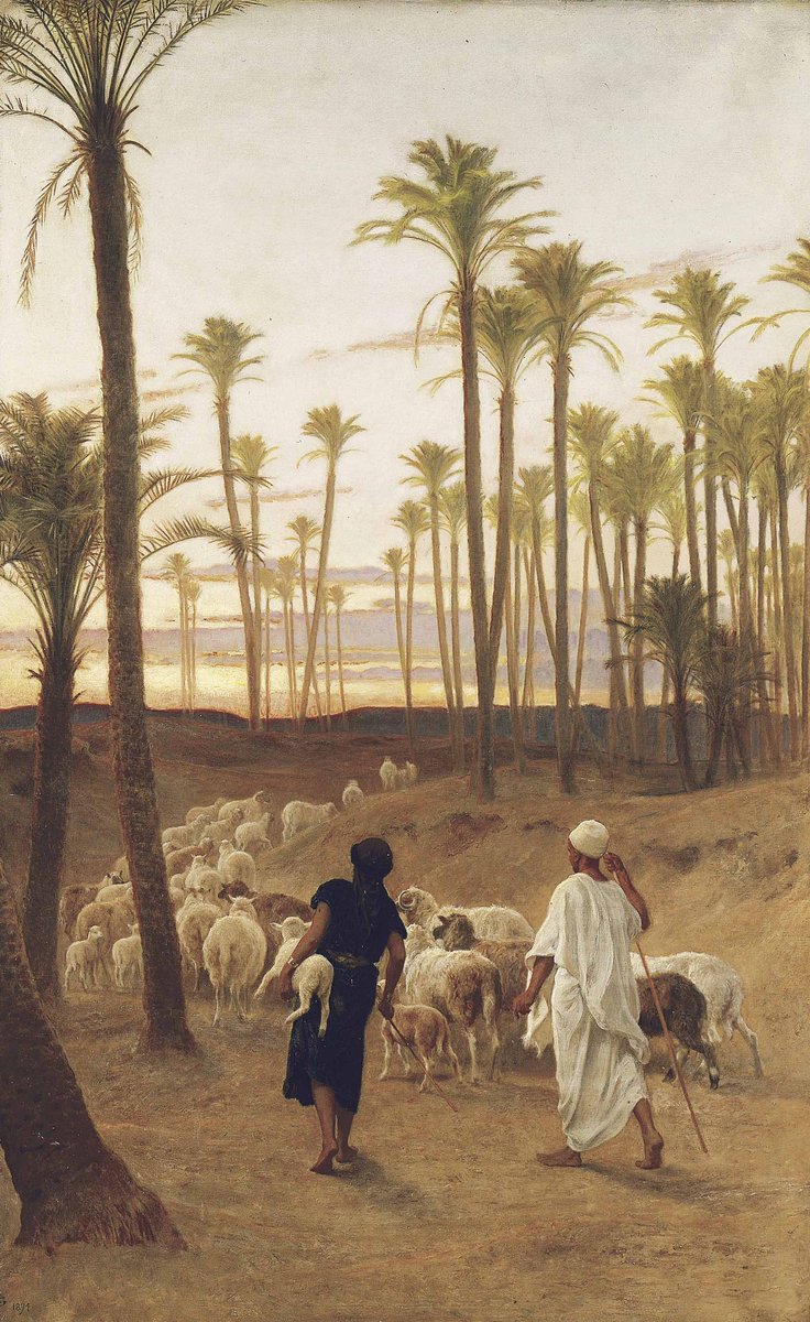 ItisSART's tweet photo. «بستان النخيل» للفنّان البريطاني فريدريك غودال (١٨٩٤). https://t.co/sOksezkfaY