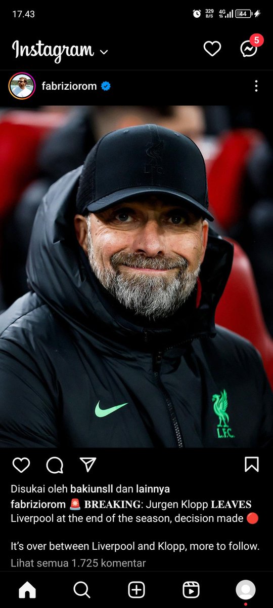 Plis jurgen klopp jangan ninggalin liverpool 😭😭😭