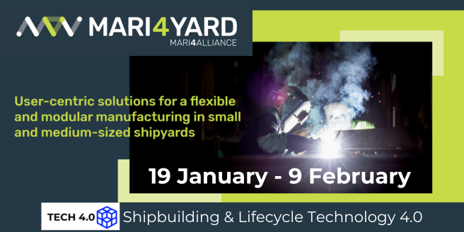 Today is the first day of the online conference Shipbuilding & Lifecycle Technology 4.0 If you are attending the event, come visit the Mari4_YARD virtual booth. Attendance is FREE for all shipowner and shipyard employees. Link to register 👉🏻 lnkd.in/eMxYzkMu