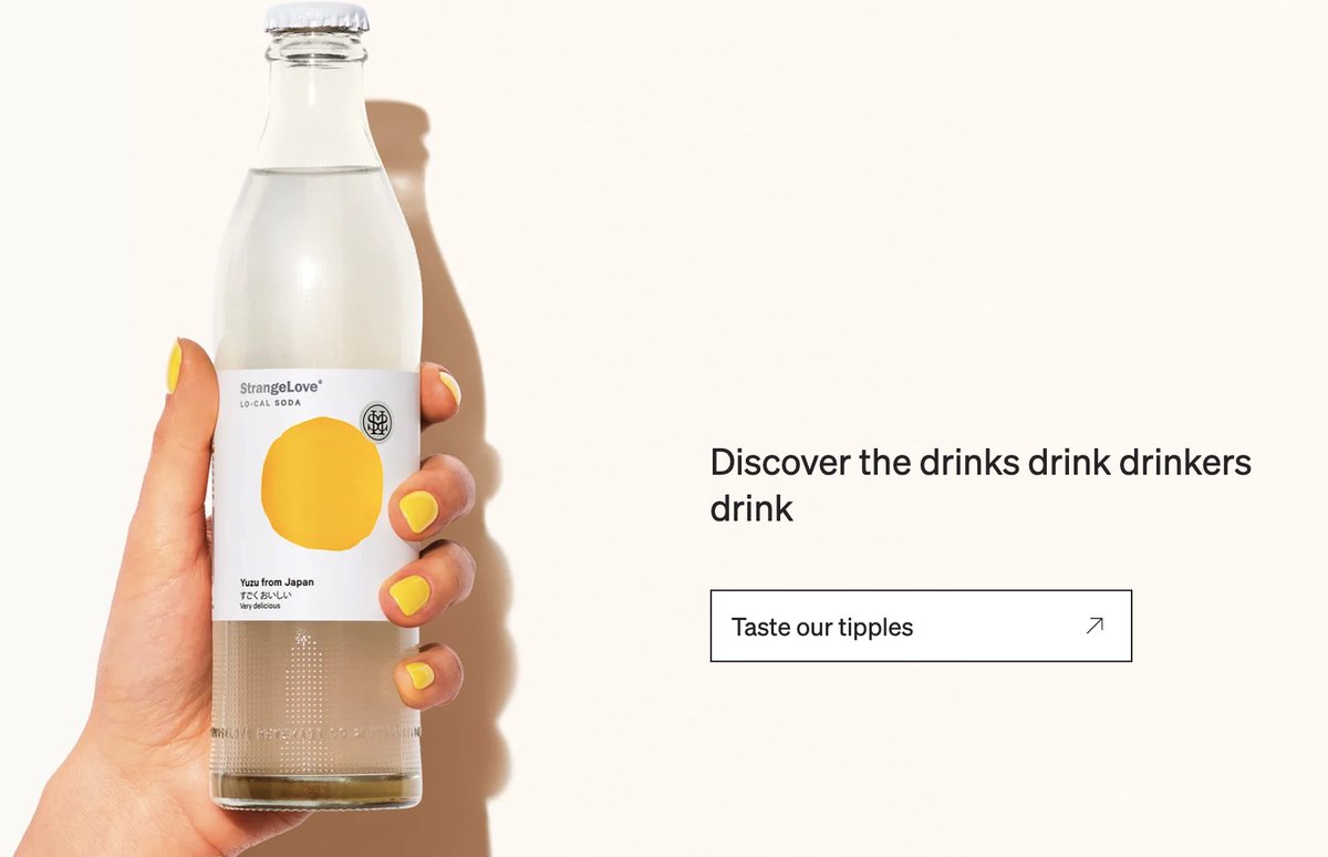 A new Tone Knob #toneofvoice newsletter. We're looking at StrangeLove, the excellent Aussie fancy drinks brand. They're from Byron Bay. And they're ambivalent about it. toneofvoice.substack.com/p/strangelove