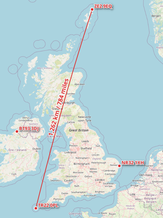 I've been working with postcode data a lot lately, and sending some letters here and there, so naturally I asked myself what might represent the best value for that £1.25 first class stamp