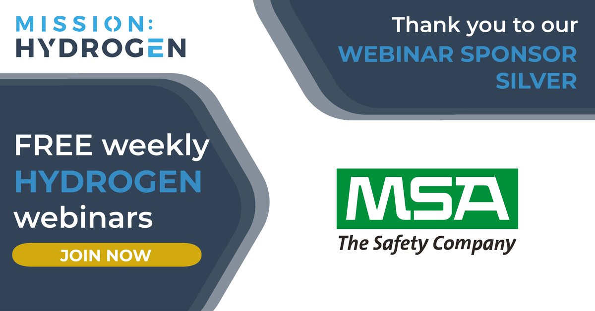 🌍 Mission Hydrogen: Connecting the Community. Join our FREE weekly webinars: mission-hydrogen.com.

Many thanks to <a href="/MSAsafety/">MSA</a> for supporting the Mission Hydrogen Webinar Series as a SILVER SPONSOR!

#missionhydrogen #wasserstoff #hydrogensafety #flamedetectiontechnology