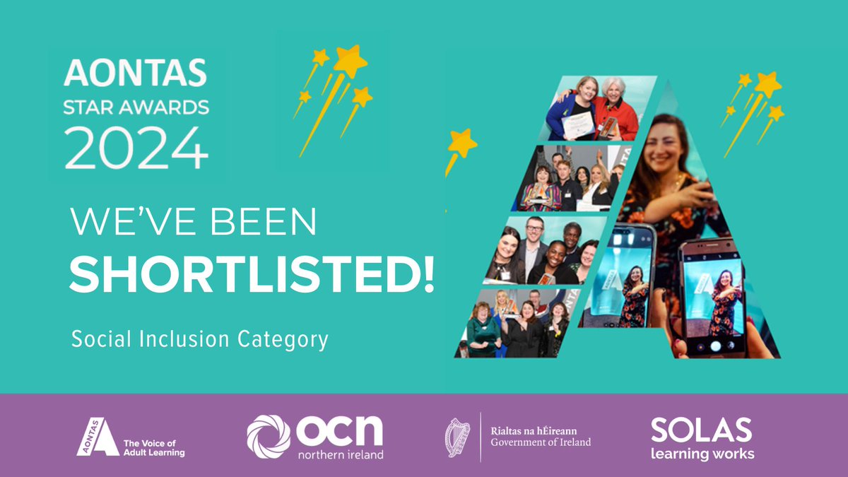 Delighted and very proud to share that the the EDNIP English Conversation Cub has been shortlisted in the Social Inclusion Category in the AONTAS Star Awards 2024.

#STARAwards2024, #ALF24, #FindYourselfHere