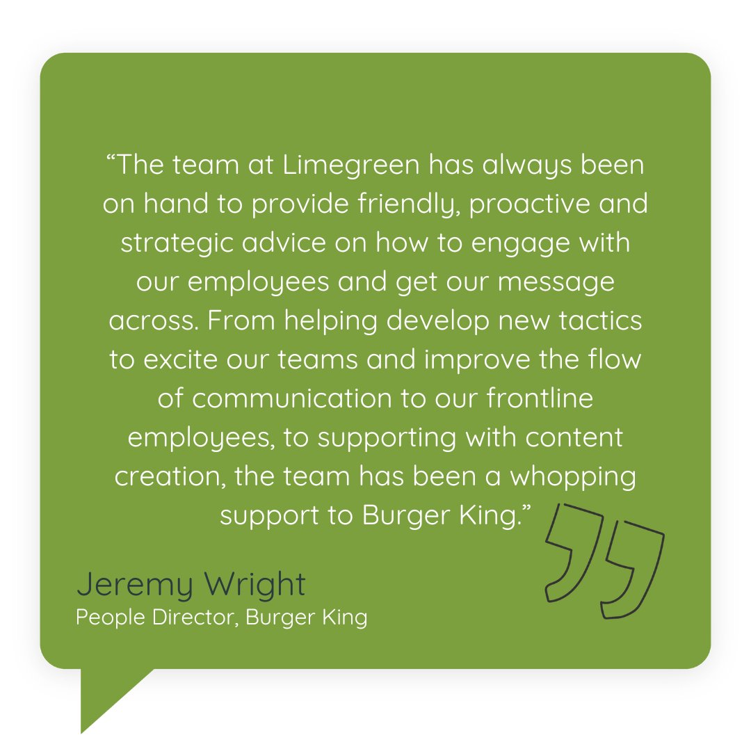 If you need support with your internal comms programme, get in touch with us - twist@limegreencommunications.com