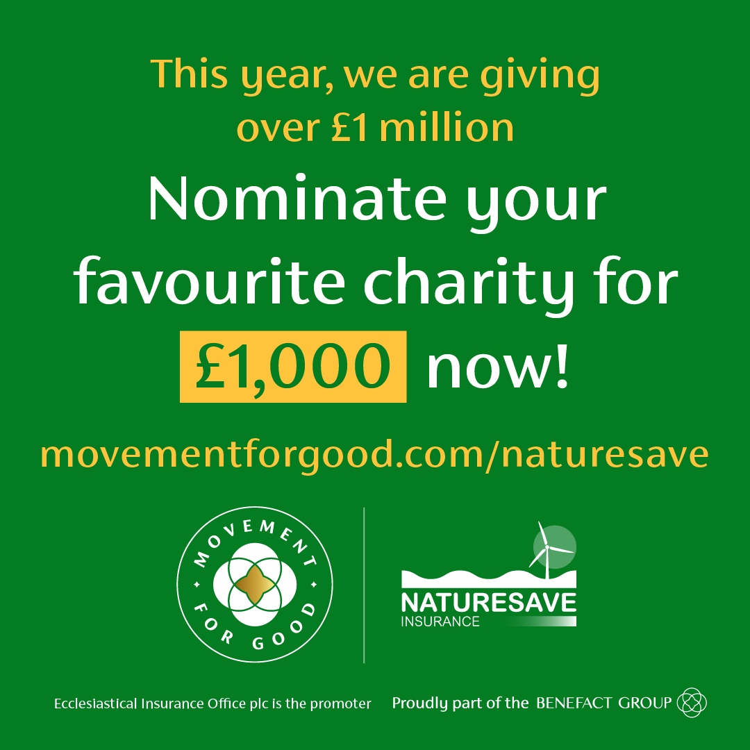 Benefact Group’s Movement for Good Awards is giving away over £1million in 2024 to help charities change lives for the better💚 

To find out more about the Benefact Movement for Good Awards, and to nominate please visit: bit.ly/CBLWMFG2024Q1P1