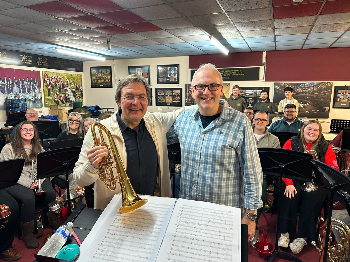 🎺 Last night we welcomed the incomparable Matthias Höfs to our Tredegar HQ, ahead of our appearance at the RNCM International Brass Band Festival tomorrow! There aren’t many tickets left so book now to avoid disappointment! 🎟️ buff.ly/47QtmXD